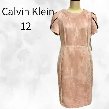 캘빈 클라인 반팔 원피스 12호 핑크