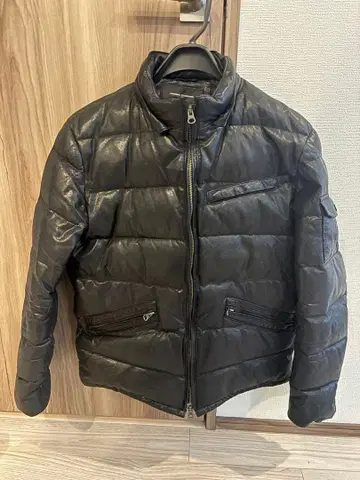 JOURNAL STANDARD 블랙 다운 자켓 M 가죽