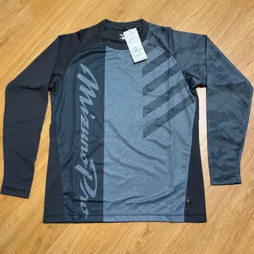 미즈노 프로 긴팔 티셔츠 S 사이즈 그레이/블랙