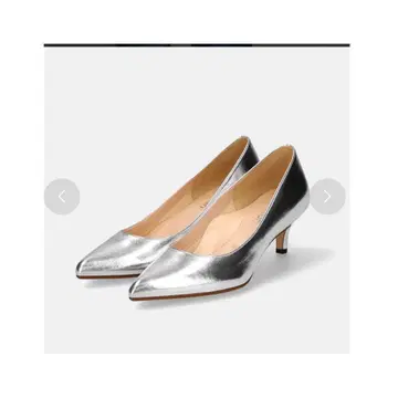 마미안 스틸레토 스무스 컬러 펌프스 실버 23.5