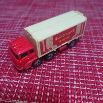 단종 레어 토미카 후소 트럭 오렌지 주스 일본제