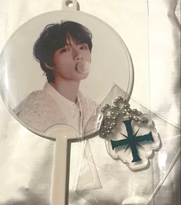 TXT 범규 럭키드로우 미니 부채 키링 promise 피켓