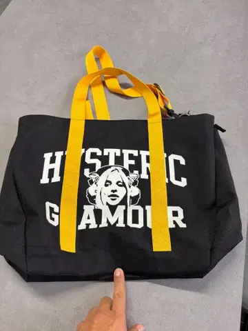 초레어 HYSTERIC GLAMOUR 토트백 블랙