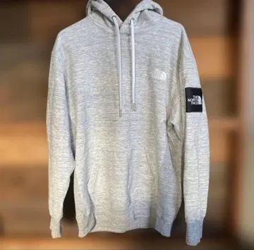 THE NORTH FACE 그레이 후드 부착 후드티 L