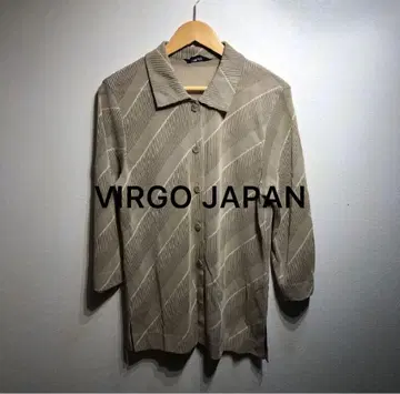 90s 빈티지 올 패턴 셔츠 7부 소매 쇼와 레트로