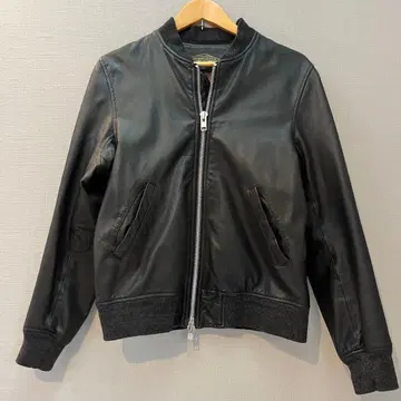AWESOM LEATHER 블랙 가죽 자켓