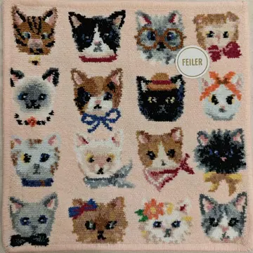 페이러 손수건 미사용 새상품 러브러리 프리티 캣츠