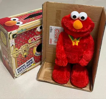 Fisher Price 세서미 스트릿 간질간질 엘모 봉제 인형 박스 포함