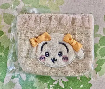 미개봉 새상품 트위드 티슈 파우치 토끼 리본 치이카와 (먼작귀) 1개