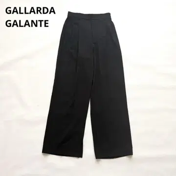 새상품급 개럴개런트 저지 와이드 턱 팬츠 슬릿 블랙 0