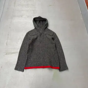 90s Men's MELROSE 밑단 라인 하프 지퍼 니트 후드티 레어