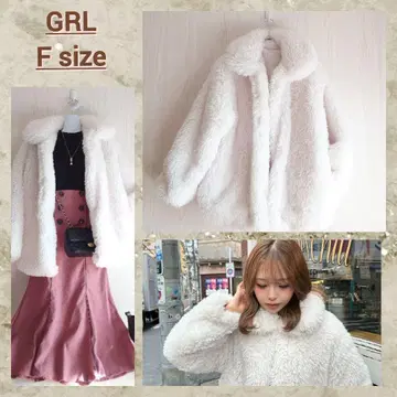 푹신푹신 복슬복슬 귀여운 보아 코트 GRL 보아 스텐카라 코트 F