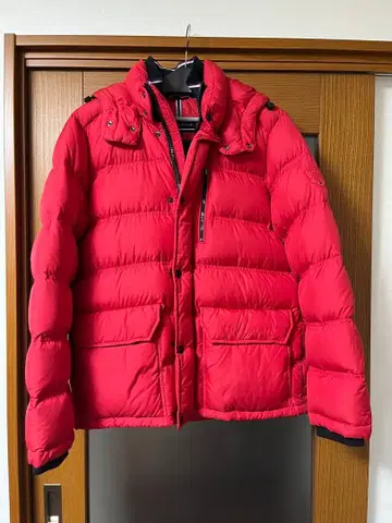 TOMMY HILFIGER 레드 다운 자켓 XL