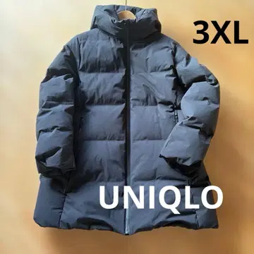 유니클로 UNIQLO 심리스 다운 숏코트 블랙 3XL