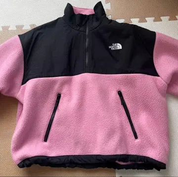 더 노스페이스 하프 지퍼 후드티 블랙 핑크 XL