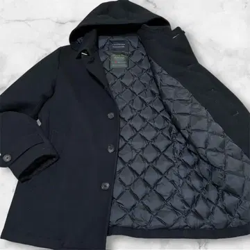 나노 유니버스 x 니시카와 다운 헝가리 다운 코트 퀼팅 블랙