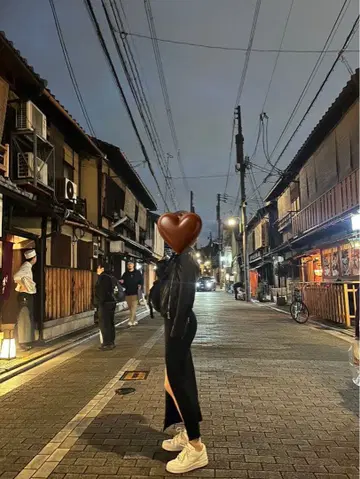 EMODA 블랙 (검정) 롱 니트 원피스 긴팔 슬릿 있음