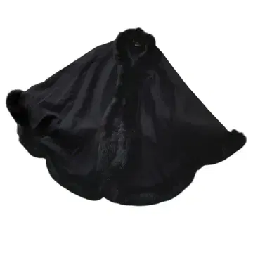 잔니로 주디체 판초 케이프 캐시미어 100 폭스 블랙 40