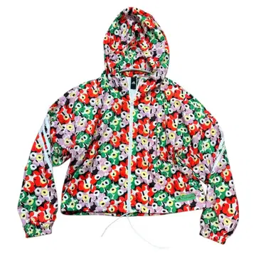 아디다스 x 마리메꼬 콜라보 후드티 윈드브레이커 J-M XS 꽃무늬