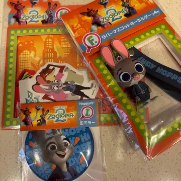 주토피아2 해피 복권 F상 러버 마스코트 키링 JUDY 거울