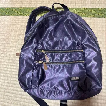 퍼플 나일론 백팩