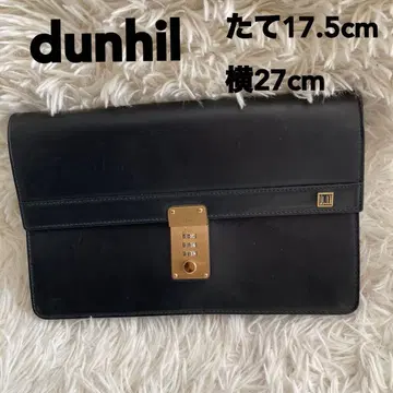 dunhil 클러치백 블랙 세로 17.5cm 가로 27cm