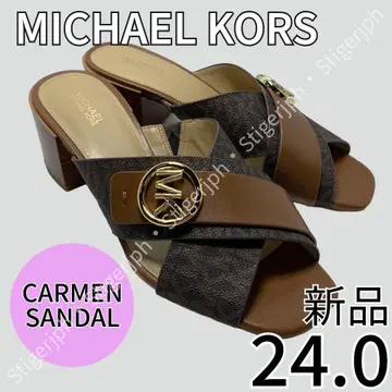 마이클코어스 카르멘 뮬 샌들 브라운 24CM