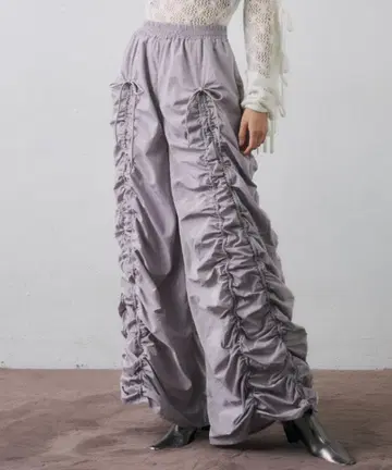 J1U BY LA BELLE ETUDE 드로스트 개더 와이드 팬츠 S