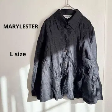 MARYLESTER 마리레스터 시어 셔츠 자켓 L 블랙
