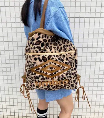 umbro 레오파드 무늬 백팩