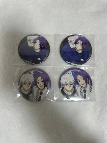 블루 록 나기 레이오 캔뱃지 4점