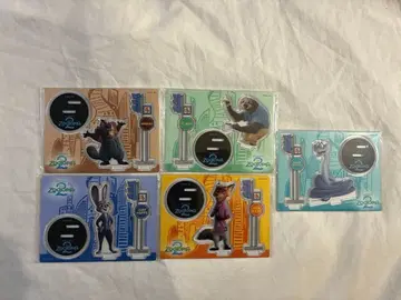 주토피아2 happy 복권 아크릴 스탠드 5종 세트