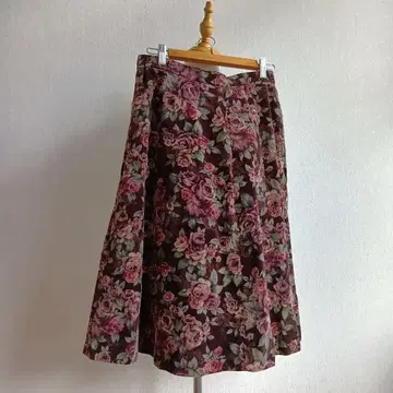 일본제 꽃무늬 스커트 빈티지 플라워