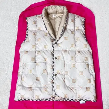 컨디션 최상 닥스 세탁 가능한 깃털 다운 베스트 베이지