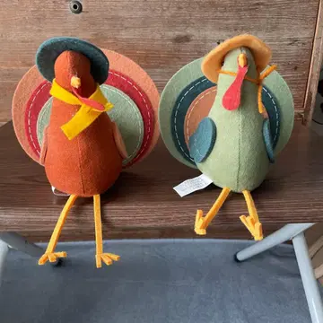 펠트 터키 봉제 인형 2개 세트