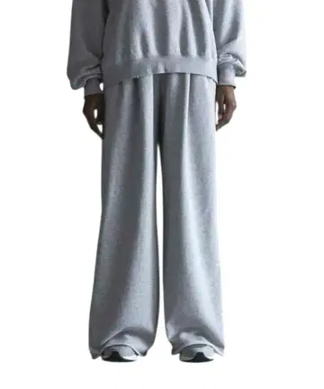 CALLNE 2턱 컷오프 스웨트 슬랙스