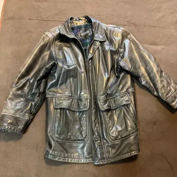 시프 블랙 가죽 자켓 남성용 L 사이즈