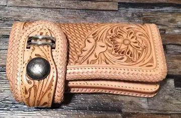 [ mama kin ] 가죽 지갑 / 카빙 지갑