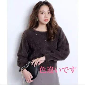 [새상품]JUSGLITTY 비쥬 도트 플러피 니트