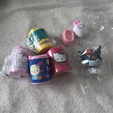 헬로키티 마이멜로디 우사하나 캡슐 토이 6개 세트