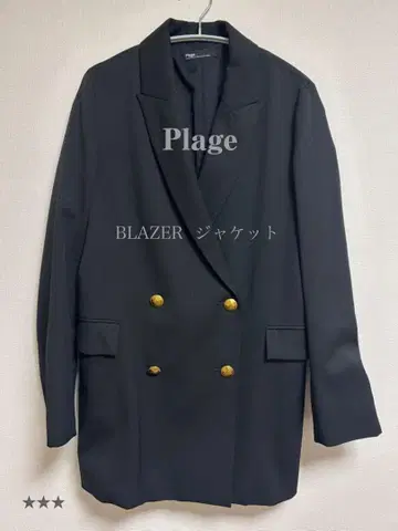 Plage 자켓 BLAZER 블랙