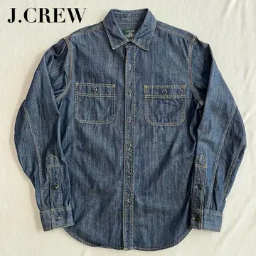 J.CREW 데님 셔츠 워크 셔츠 S(M~L 상당) 제이크루 다크 네이비