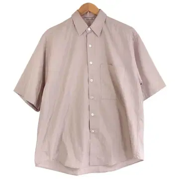 AURALEE 오라리 반팔 셔츠 핑크