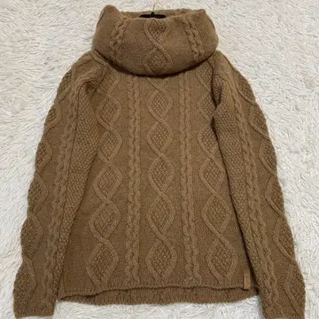 [ 새상품급 ] 타트라스 알파카 혼방 케이블 니트 터틀넥 스웨터 M 상당