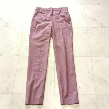 띠어리 컬러 슬랙스 센터 프레스 XXXO 핑크