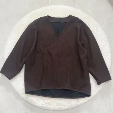 스픽 앤 스팬 풀오버 V넥 코쿤 기모