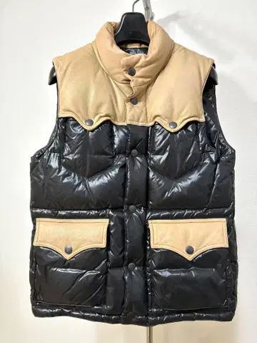 넘버나인 타카히로 미야시타 일본제 가죽 사용 다운 베스트