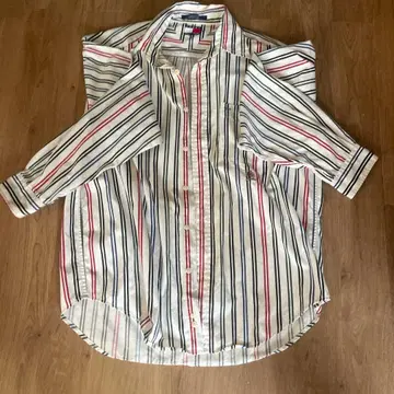 TOMMY HILFIGER 스트라이프 긴팔 셔츠 L 사이즈