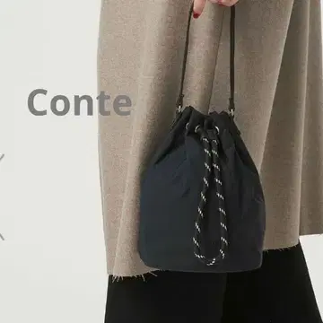 Conte 드로우 스트링 백 BLACK 미사용 새상품