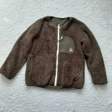 참스 리버서블 보아 자켓 카키 M